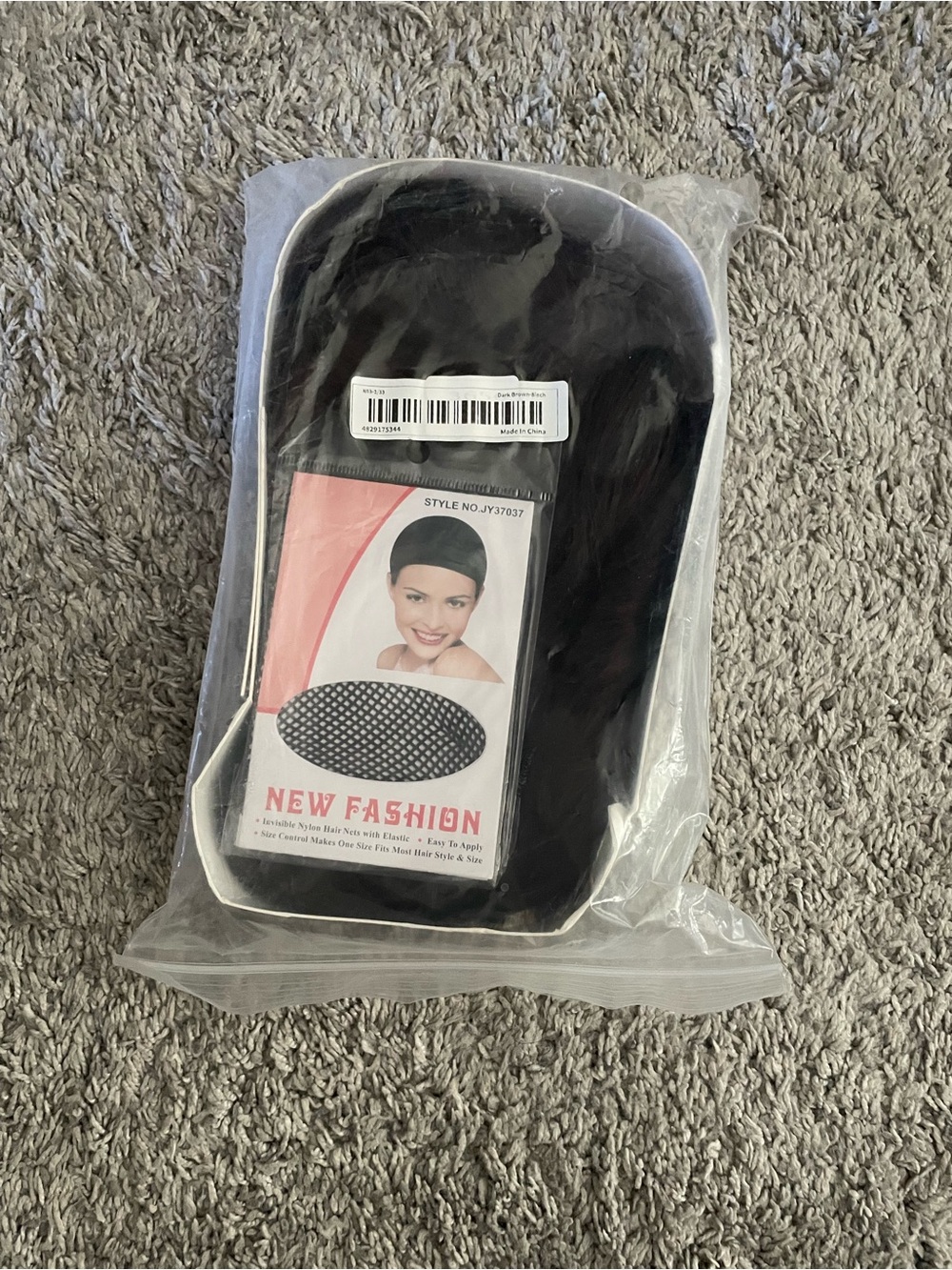 Brunette wig for costume